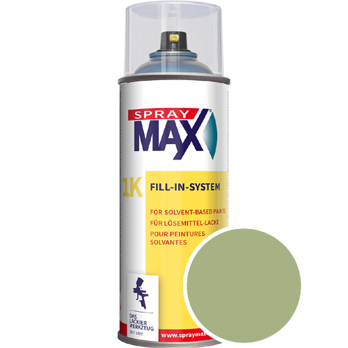 SprayMax Lackspray mit Caparol Seidenmatt-Buntlack - 400ml Spraydose in Wunschfarbe Lackspraydose / Get�nt im Farbton Amazonas 13