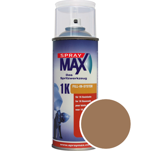 SprayMax Lackspray mit Caparol Seidenmatt-Buntlack - 400ml Spraydose in Wunschfarbe Lackspraydose / Getnt im Farbton Amber 40
