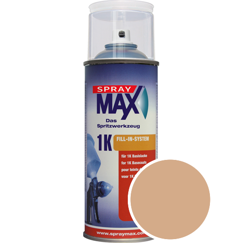 SprayMax Lackspray mit Caparol Seidenmatt-Buntlack - 400ml Spraydose in Wunschfarbe Lackspraydose / Getnt im Farbton Amber 80