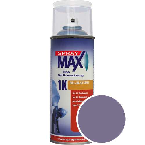 SprayMax Lackspray mit Caparol Seidenmatt-Buntlack - 400ml Spraydose in Wunschfarbe Lackspraydose / Getnt im Farbton Amethyst 105