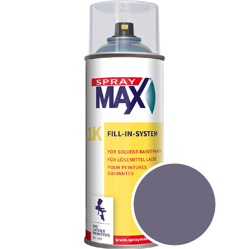 SprayMax Lackspray mit Caparol Seidenmatt-Buntlack - 400ml Spraydose in Wunschfarbe Lackspraydose / Get�nt im Farbton Amethyst 75