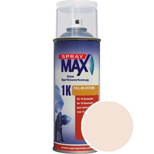 SprayMax Lackspray mit Caparol Seidenmatt-Buntlack - 400ml Spraydose in Wunschfarbe Lackspraydose / Getönt im Farbton Aprico 180