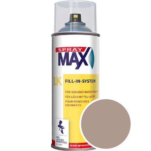 SprayMax Lackspray mit Caparol Seidenmatt-Buntlack - 400ml Spraydose in Wunschfarbe Lackspraydose / Get�nt im Farbton Aprico 5