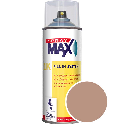 SprayMax Lackspray mit Caparol Seidenmatt-Buntlack - 400ml Spraydose in Wunschfarbe Lackspraydose / Get�nt im Farbton Aprico 70
