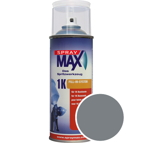 SprayMax Lackspray mit Caparol Seidenmatt-Buntlack - 400ml Spraydose in Wunschfarbe Lackspraydose / Getönt im Farbton Arctis 10