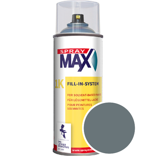 SprayMax Lackspray mit Caparol Seidenmatt-Buntlack - 400ml Spraydose in Wunschfarbe Lackspraydose / Get�nt im Farbton Arctis 40