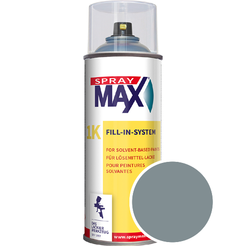SprayMax Lackspray mit Caparol Seidenmatt-Buntlack - 400ml Spraydose in Wunschfarbe Lackspraydose / Get�nt im Farbton Arctis 45