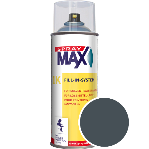 SprayMax Lackspray mit Caparol Seidenmatt-Buntlack - 400ml Spraydose in Wunschfarbe Lackspraydose / Get�nt im Farbton Atlantis 0