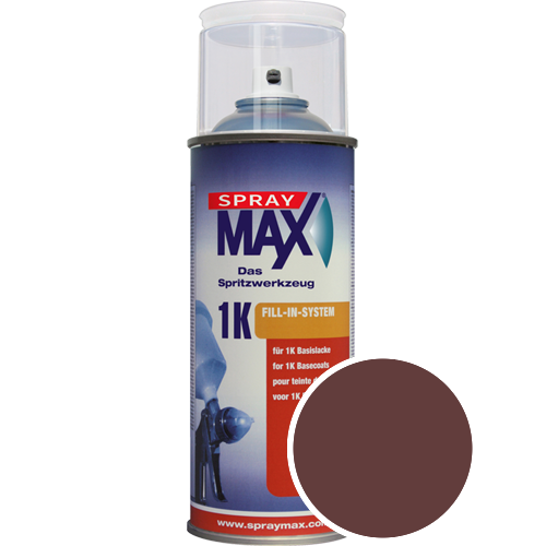 SprayMax Lackspray mit Caparol Seidenmatt-Buntlack - 400ml Spraydose in Wunschfarbe Lackspraydose / Getnt im Farbton Barolo 35