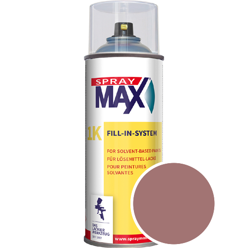 SprayMax Lackspray mit Caparol Seidenmatt-Buntlack - 400ml Spraydose in Wunschfarbe Lackspraydose / Get�nt im Farbton Barolo 75