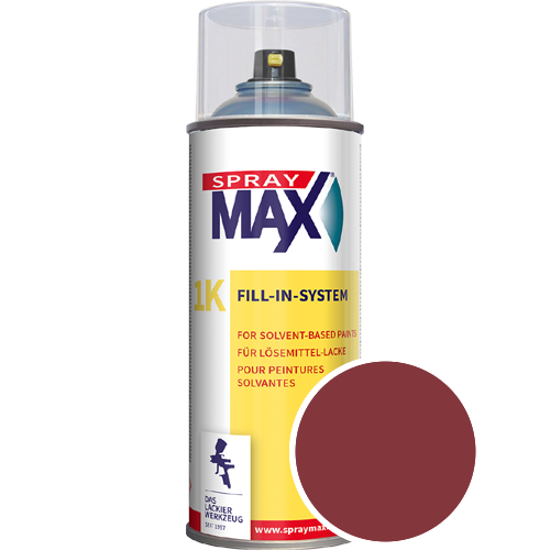 SprayMax Lackspray mit Caparol Seidenmatt-Buntlack - 400ml Spraydose in Wunschfarbe Lackspraydose / Get�nt im Farbton Barolo 95