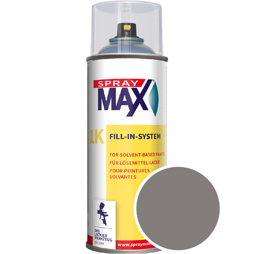 SprayMax Lackspray mit Caparol Seidenmatt-Buntlack - 400ml Spraydose in Wunschfarbe Lackspraydose / Get�nt im Farbton Basalt 12