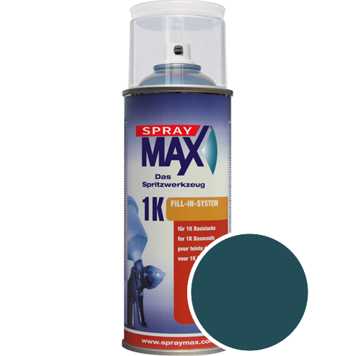 SprayMax Lackspray mit Caparol Seidenmatt-Buntlack - 400ml Spraydose in Wunschfarbe Lackspraydose / Getnt im Farbton Blu 5