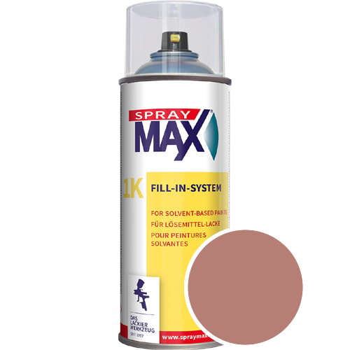SprayMax Lackspray mit Caparol Seidenmatt-Buntlack - 400ml Spraydose in Wunschfarbe Lackspraydose / Get�nt im Farbton Bordeaux 50