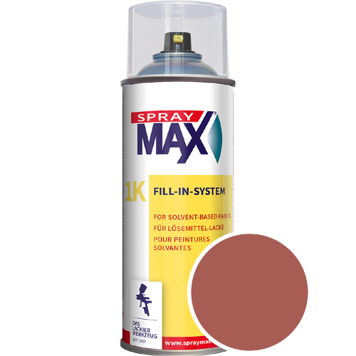 SprayMax Lackspray mit Caparol Seidenmatt-Buntlack - 400ml Spraydose in Wunschfarbe Lackspraydose / Get�nt im Farbton Bordeaux 75