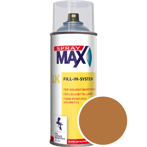 SprayMax Lackspray mit Caparol Seidenmatt-Buntlack - 400ml Spraydose in Wunschfarbe Lackspraydose / Get�nt im Farbton Brasil 20