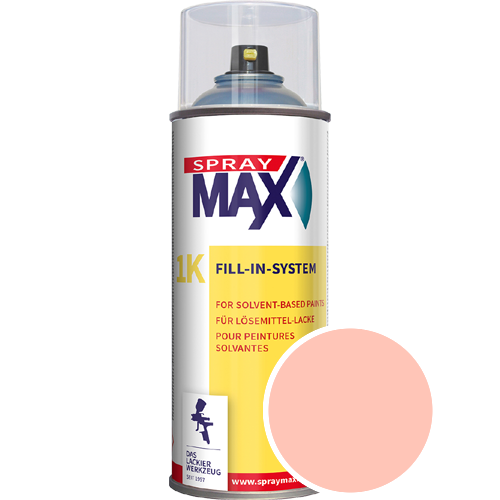 SprayMax Lackspray mit Caparol Seidenmatt-Buntlack - 400ml Spraydose in Wunschfarbe Lackspraydose / Get�nt im Farbton Cameo 180