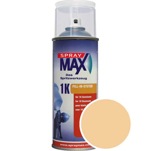 SprayMax Lackspray mit Caparol Seidenmatt-Buntlack - 400ml Spraydose in Wunschfarbe Lackspraydose / Getnt im Farbton Caramel 110