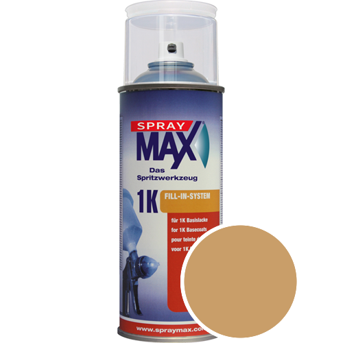 SprayMax Lackspray mit Caparol Seidenmatt-Buntlack - 400ml Spraydose in Wunschfarbe Lackspraydose / Getnt im Farbton Caramel 95