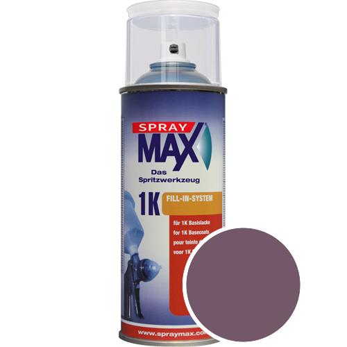 SprayMax Lackspray mit Caparol Seidenmatt-Buntlack - 400ml Spraydose in Wunschfarbe Lackspraydose / Getönt im Farbton Clematis 35
