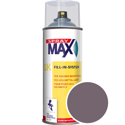 SprayMax Lackspray mit Caparol Seidenmatt-Buntlack - 400ml Spraydose in Wunschfarbe Lackspraydose / Get�nt im Farbton Clematis 5