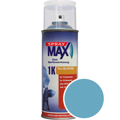 SprayMax Lackspray mit Caparol Seidenmatt-Buntlack - 400ml Spraydose in Wunschfarbe Lackspraydose / Getnt im Farbton Coelin 105