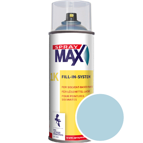 SprayMax Lackspray mit Caparol Seidenmatt-Buntlack - 400ml Spraydose in Wunschfarbe Lackspraydose / Get�nt im Farbton Coelin 120