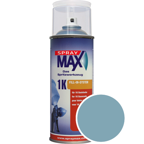 SprayMax Lackspray mit Caparol Seidenmatt-Buntlack - 400ml Spraydose in Wunschfarbe Lackspraydose / Getnt im Farbton Coelin 65