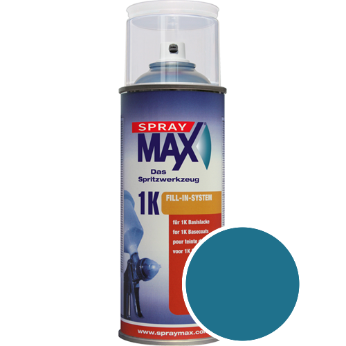 SprayMax Lackspray mit Caparol Seidenmatt-Buntlack - 400ml Spraydose in Wunschfarbe Lackspraydose / Getnt im Farbton Coelin 95