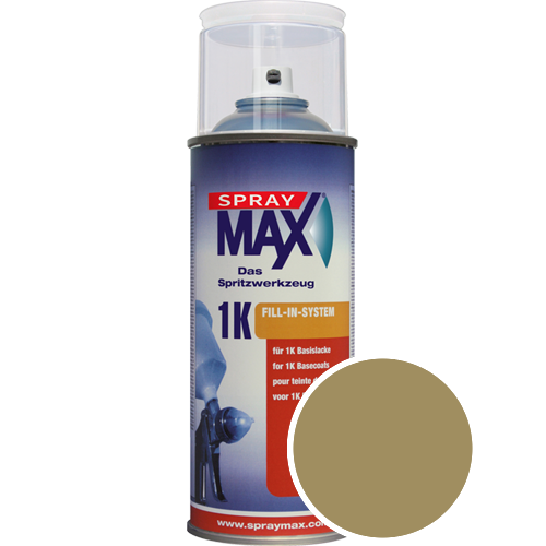 SprayMax Lackspray mit Caparol Seidenmatt-Buntlack - 400ml Spraydose in Wunschfarbe Lackspraydose / Getnt im Farbton Curry 35