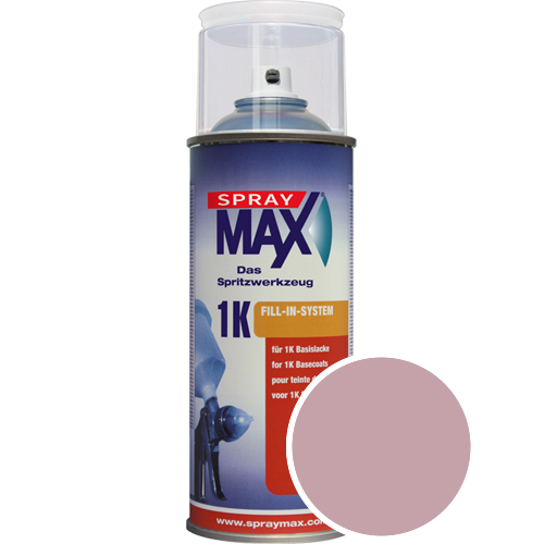 SprayMax Lackspray mit Caparol Seidenmatt-Buntlack - 400ml Spraydose in Wunschfarbe Lackspraydose / Getönt im Farbton Flamenco 110