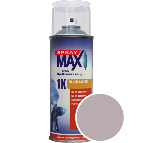 SprayMax Lackspray mit Caparol Seidenmatt-Buntlack - 400ml Spraydose in Wunschfarbe Lackspraydose / Getönt im Farbton Flamenco 50