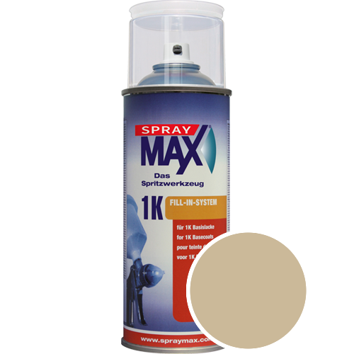 SprayMax Lackspray mit Caparol Seidenmatt-Buntlack - 400ml Spraydose in Wunschfarbe Lackspraydose / Getönt im Farbton Ginster 75