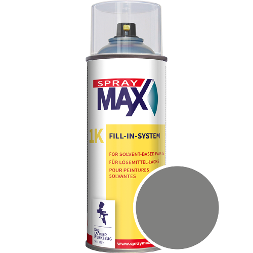 SprayMax Lackspray mit Caparol Seidenmatt-Buntlack - 400ml Spraydose in Wunschfarbe Lackspraydose / Get�nt im Farbton Granit 25