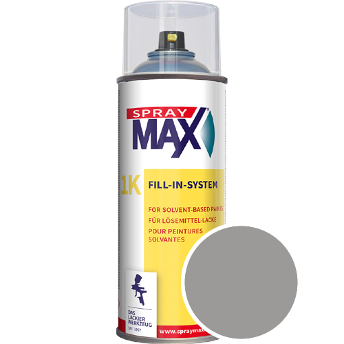 SprayMax Lackspray mit Caparol Seidenmatt-Buntlack - 400ml Spraydose in Wunschfarbe Lackspraydose / Get�nt im Farbton Granit 35