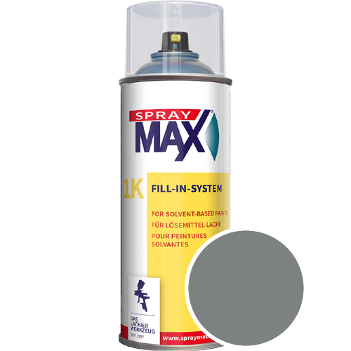 SprayMax Lackspray mit Caparol Seidenmatt-Buntlack - 400ml Spraydose in Wunschfarbe Lackspraydose / Get�nt im Farbton Graphit 12