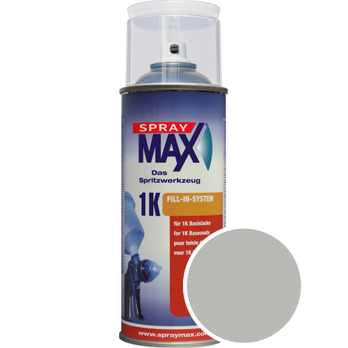 SprayMax Lackspray mit Caparol Seidenmatt-Buntlack - 400ml Spraydose in Wunschfarbe Lackspraydose / Getnt im Farbton Grau 50