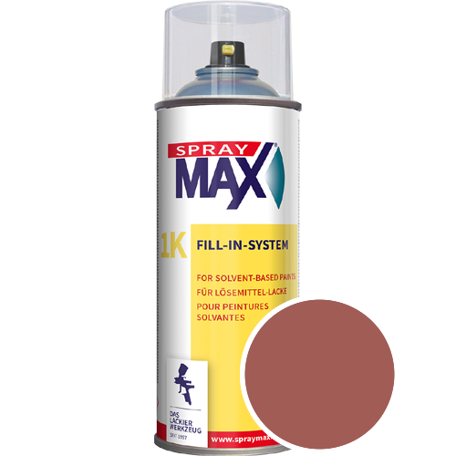 SprayMax Lackspray mit Caparol Seidenmatt-Buntlack - 400ml Spraydose in Wunschfarbe Lackspraydose / Get�nt im Farbton Grenadin 100