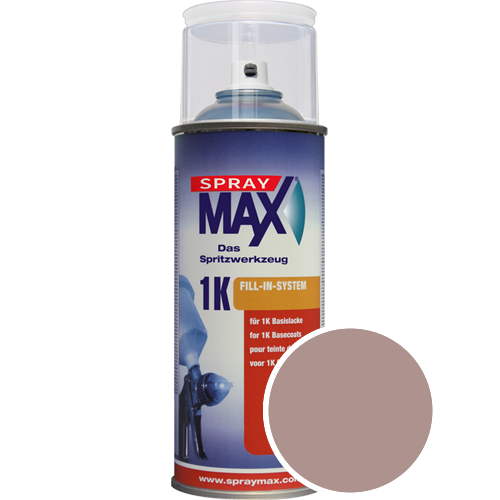 SprayMax Lackspray mit Caparol Seidenmatt-Buntlack - 400ml Spraydose in Wunschfarbe Lackspraydose / Getönt im Farbton Grenadin 50
