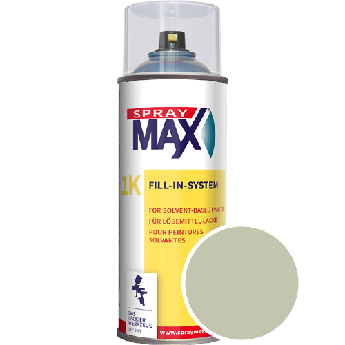 SprayMax Lackspray mit Caparol Seidenmatt-Buntlack - 400ml Spraydose in Wunschfarbe Lackspraydose / Get�nt im Farbton Herba 20