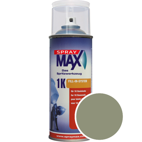 SprayMax Lackspray mit Caparol Seidenmatt-Buntlack - 400ml Spraydose in Wunschfarbe Lackspraydose / Getnt im Farbton Herba 5