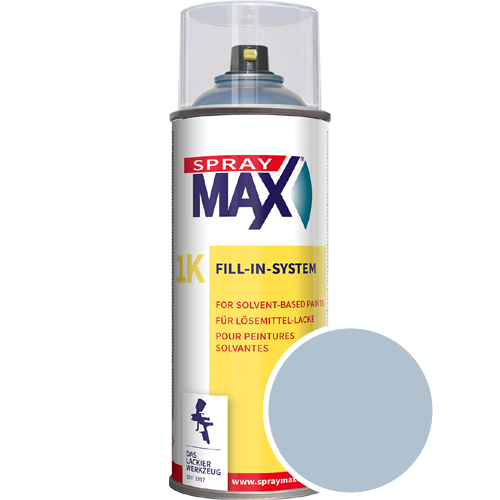 SprayMax Lackspray mit Caparol Seidenmatt-Buntlack - 400ml Spraydose in Wunschfarbe Lackspraydose / Get�nt im Farbton Lago 85