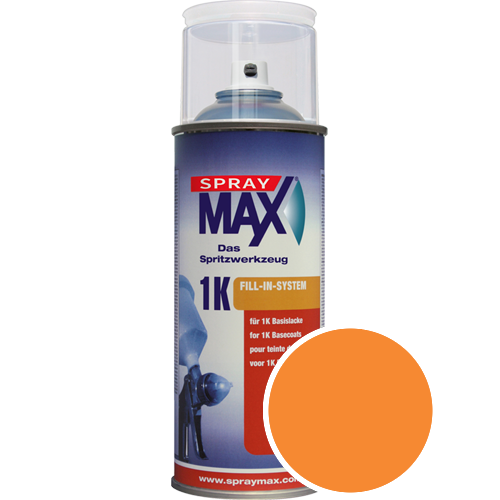 SprayMax Lackspray mit Caparol Seidenmatt-Buntlack - 400ml Spraydose in Wunschfarbe Lackspraydose / Getnt im Farbton Laser 35