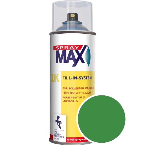 SprayMax Lackspray mit Caparol Seidenmatt-Buntlack - 400ml Spraydose in Wunschfarbe Lackspraydose / Get�nt im Farbton Laser 65