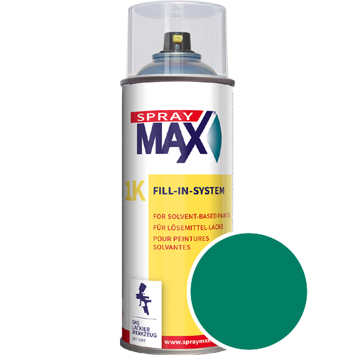 SprayMax Lackspray mit Caparol Seidenmatt-Buntlack - 400ml Spraydose in Wunschfarbe Lackspraydose / Get�nt im Farbton Laser 70