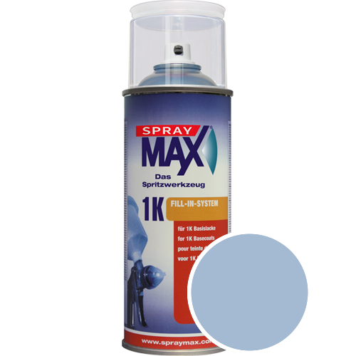 SprayMax Lackspray mit Caparol Seidenmatt-Buntlack - 400ml Spraydose in Wunschfarbe Lackspraydose / Getnt im Farbton Lazur 180