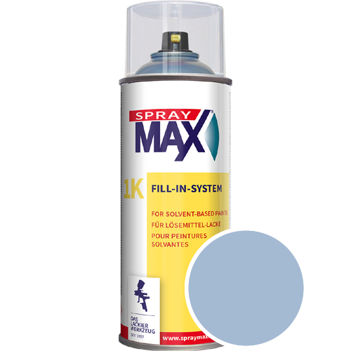 SprayMax Lackspray mit Caparol Seidenmatt-Buntlack - 400ml Spraydose in Wunschfarbe Lackspraydose / Get�nt im Farbton Lazur 180