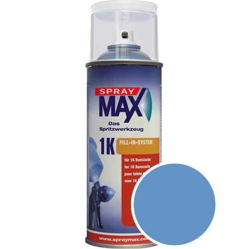 SprayMax Lackspray mit Caparol Seidenmatt-Buntlack - 400ml Spraydose in Wunschfarbe Lackspraydose / Getnt im Farbton Lazur 200