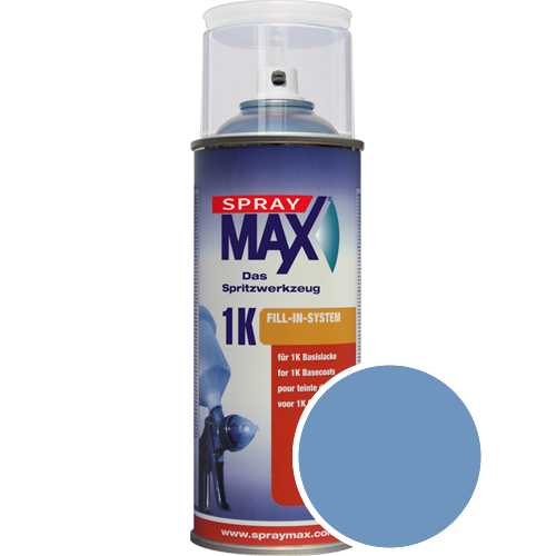 SprayMax Lackspray mit Caparol Seidenmatt-Buntlack - 400ml Spraydose in Wunschfarbe Lackspraydose / Getnt im Farbton Lazur 205
