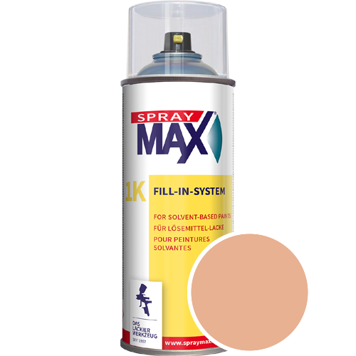 SprayMax Lackspray mit Caparol Seidenmatt-Buntlack - 400ml Spraydose in Wunschfarbe Lackspraydose / Get�nt im Farbton Madeira 14